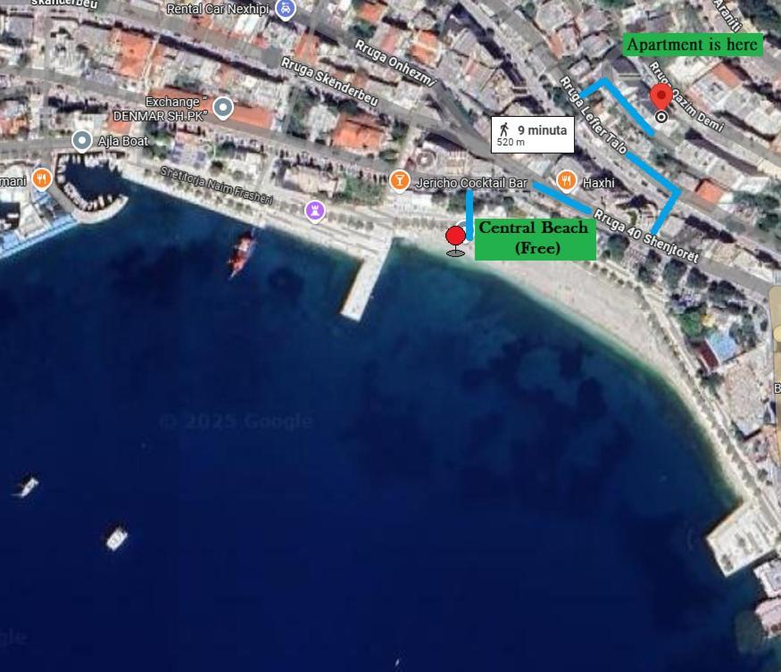 Central Beach Apartment Sarandë 外观 照片
